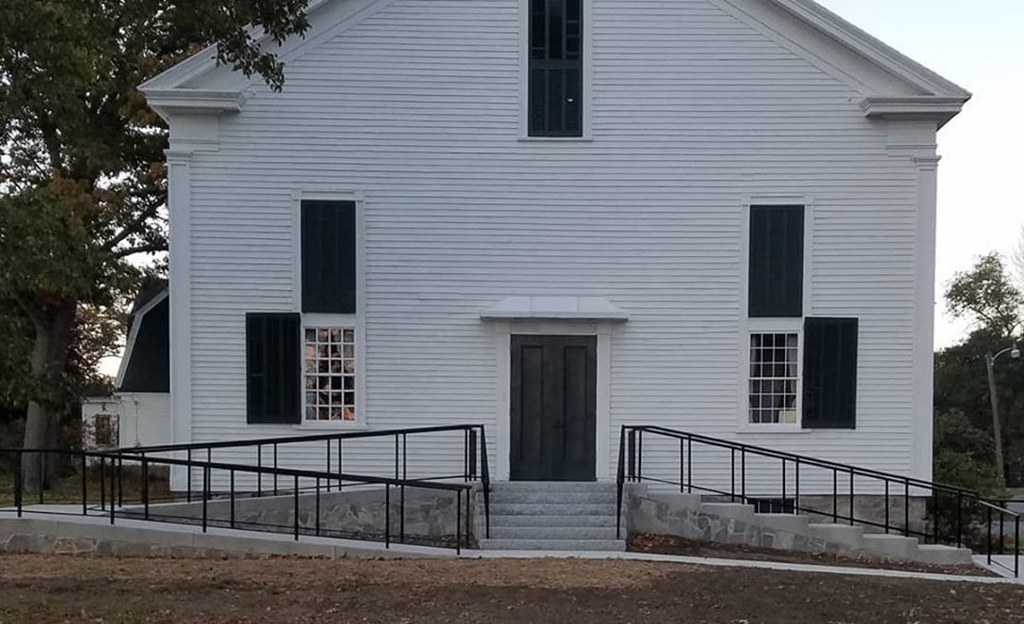 Extensive Iron Railings for Steps and Handicap Ramp at a Church