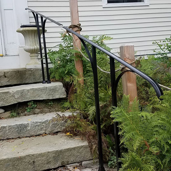 Curved Iron Handrails